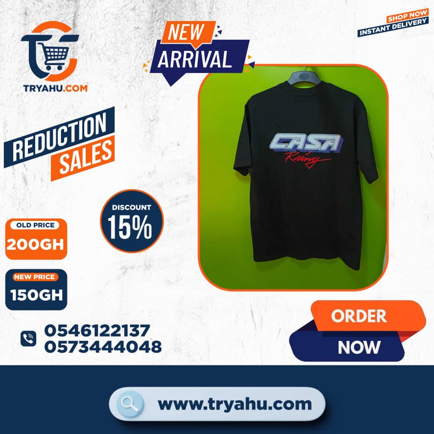 Authentic Heavy 100% Cotton T-Shirts for Men | Affordable Tryahu Collection Ghana